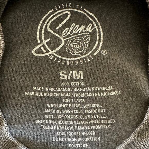 Salena Cropped Graphic Band Tee Women's Small Retro 90s 1990s Latina Festival - Picture 6 of 8